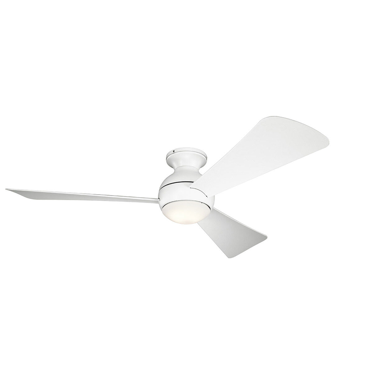 Sola 54 inch Matte White Ceiling Fan
