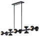 Palta 10 Light 6.5 inch Black Chandelier Ceiling Light, Single