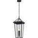 Regence 2 Light 11.5 inch Black Textured Outdoor Hanging Pendant