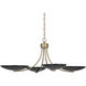 Palmela 4 Light Champagne Bronze Convertible Chandelier Ceiling Light
