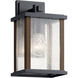 Marimount 1 Light 11 inch Black Outdoor Wall, Small