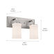 Homestead Vetivene 2 Light 15 inch Classic Pewter Vanity Light Wall Light, Vetivene