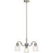 Aivian 3 Light 22.75 inch Nickel Textured Chandelier Ceiling Light, Small