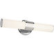 Sashi LED 18 inch Chrome Bath Bar Wall Light, Small