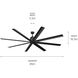 Breda 84 inch Satin Black Ceiling Fan