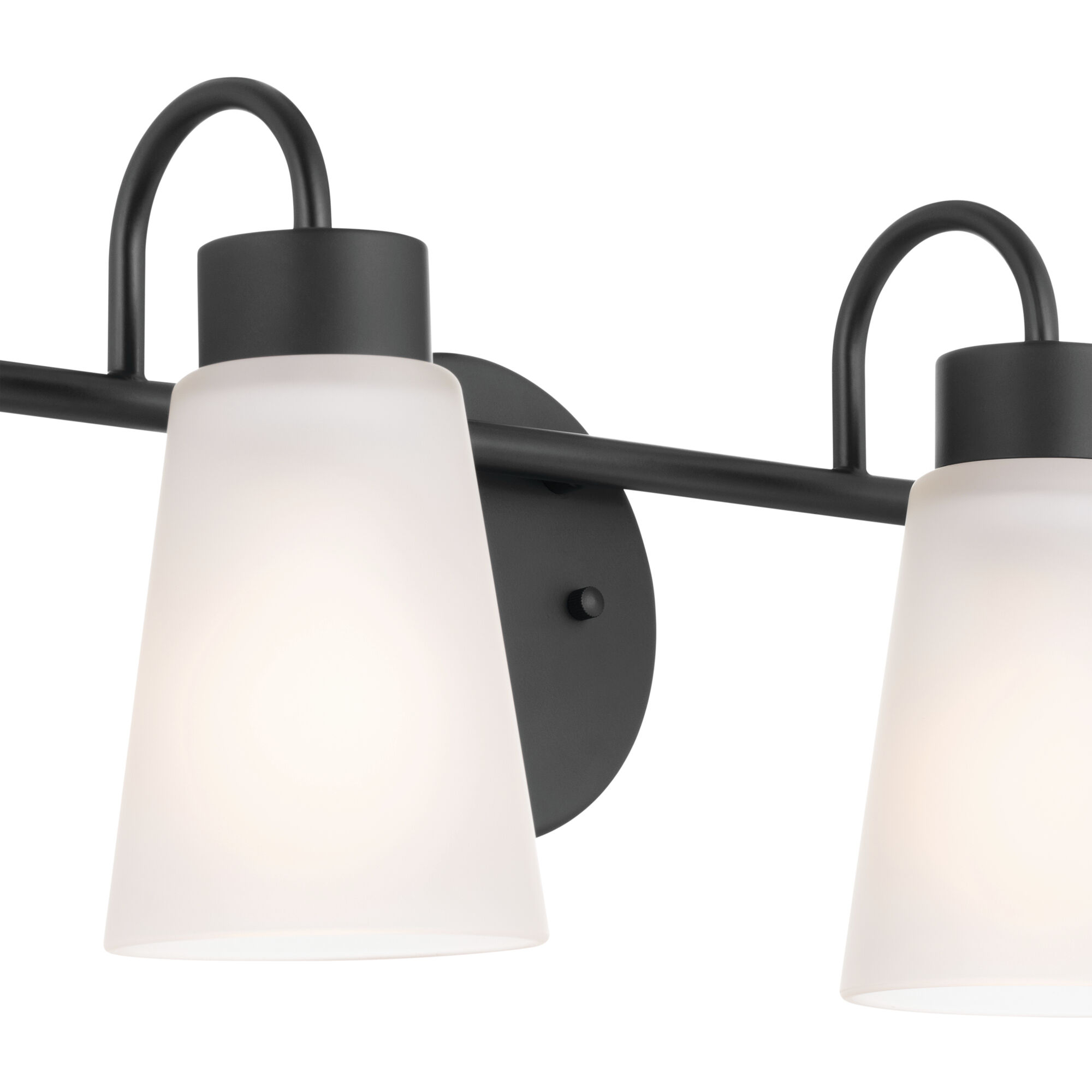 Erma 4 Light 32.5 inch Black Bath Vanity Light Wall Light, 4 Arm