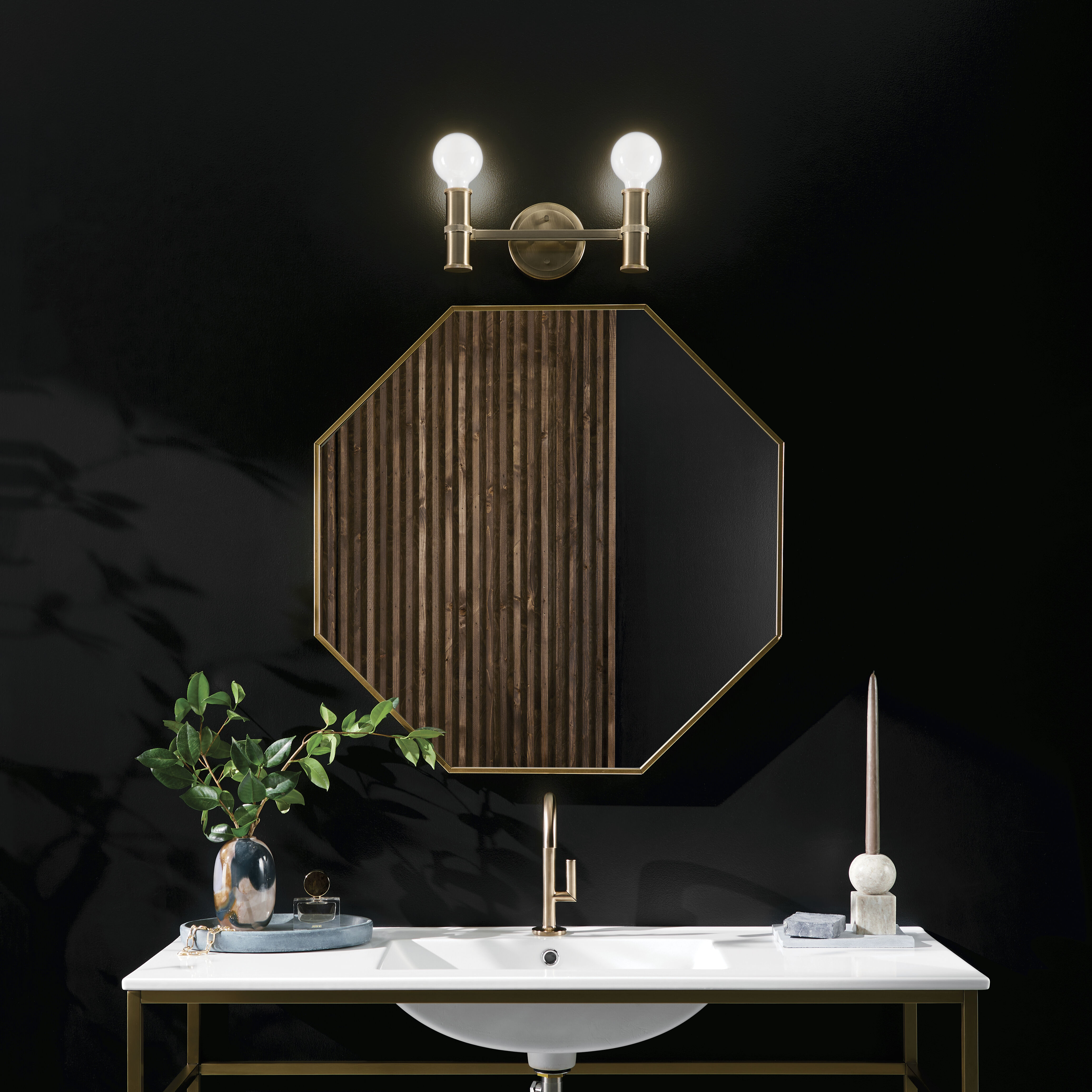 Torche LED 13 inch Champagne Bronze Bathroom Vanity Light Wall Light