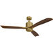 Ridley Ii 52 inch Natural Brass with Cherry Blades Ceiling Fan