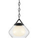 Nella 1 Light Black Pendant Ceiling Light