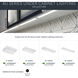 4U Series LED 120 LED Integrated 30 inch Textured White LED Under Cabinet