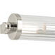 Azores 4 Light 25 inch Polished Nickel Linear Bath Wall Light, Medium