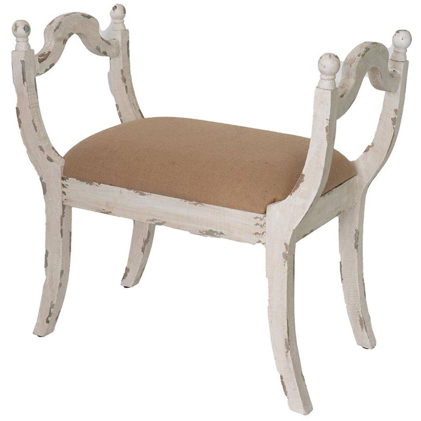 Anita White/Beige Bench