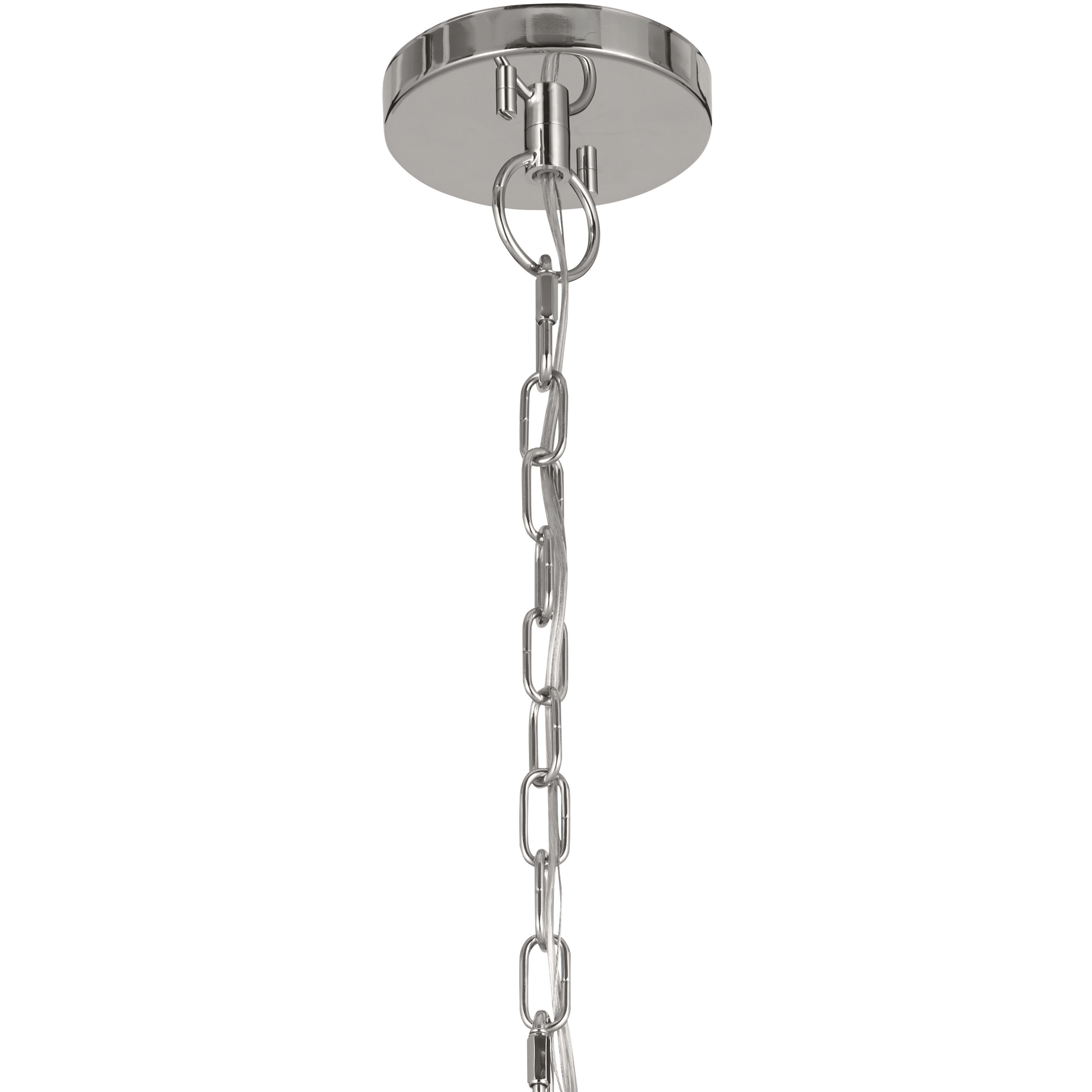 Florence 3 Light 11.25 inch Polished Nickel Chandelier Ceiling Light