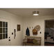 Serca 2 Light 14.25 inch Polished Nickel Flush Mount Ceiling Light