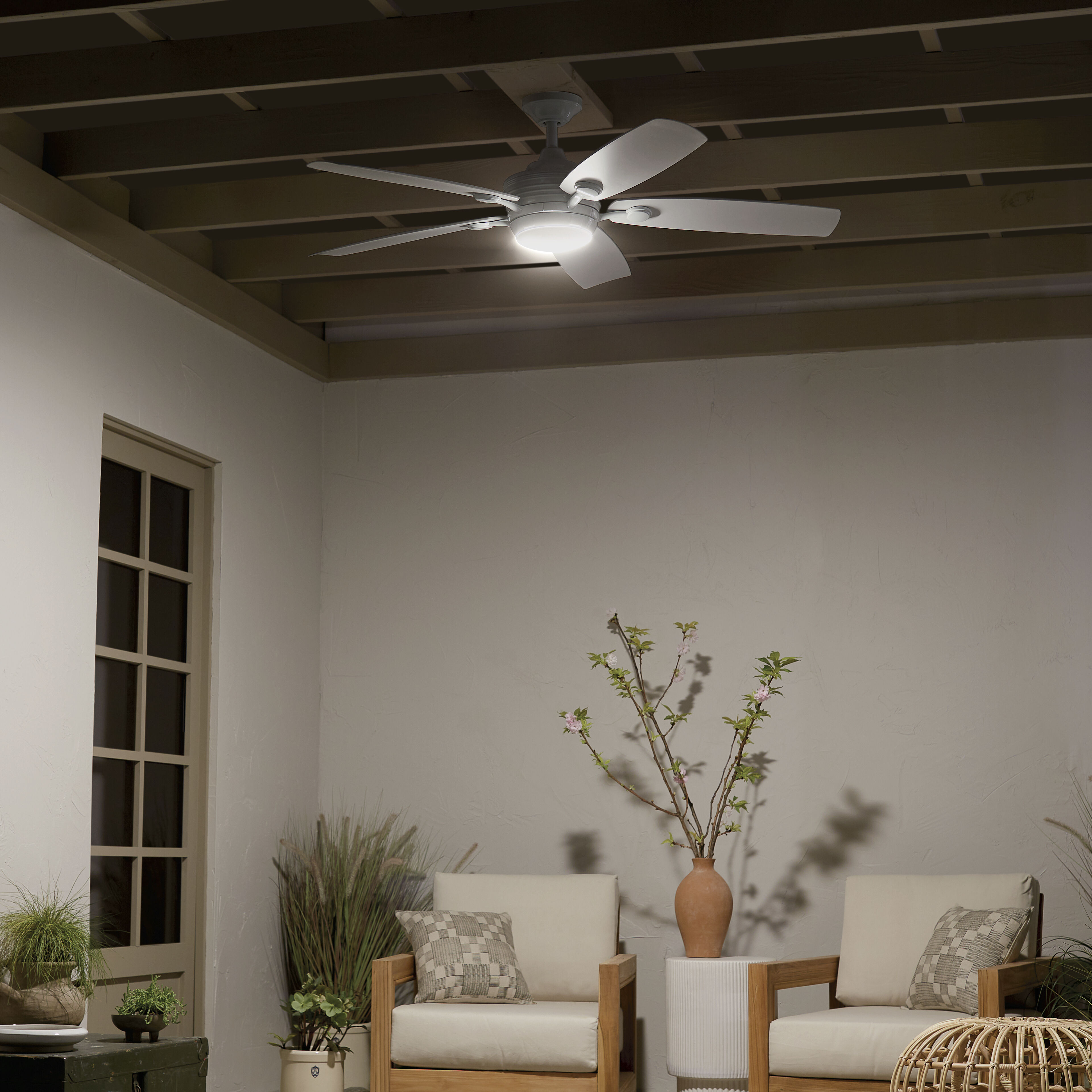Tranquil 56 inch White Ceiling Fan