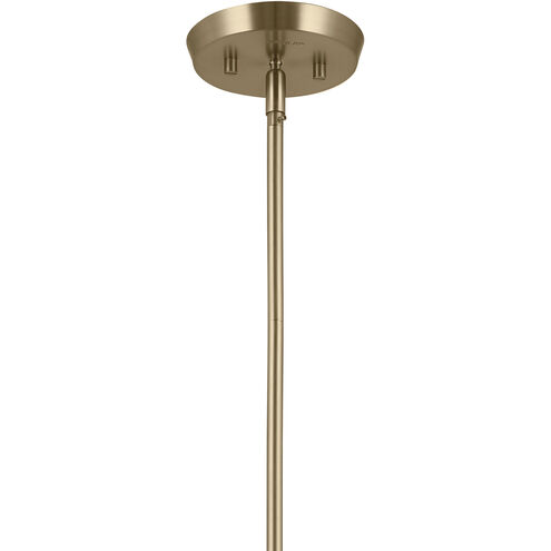 Arcus LED 29.25 inch Champagne Bronze with Black Convertible Chandelier Ceiling Light in Brushed Gold and Champagne Bronze