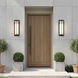 Manhattan LED 22 inch Textured Black Outdoor Wall, Medium