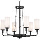 Homestead Vetivene 6 Light 29 inch Textured Black Chandelier Ceiling Light, Vetivene