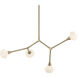 Cassius 4 Light 5.25 inch Champagne Bronze Chandelier Ceiling Light, Convertible