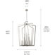 Abbotswell 16 Light Polished Nickel Pendant Ceiling Light