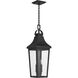Cleary 2 Light 8.5 inch Textured Black Outdoor Pendant