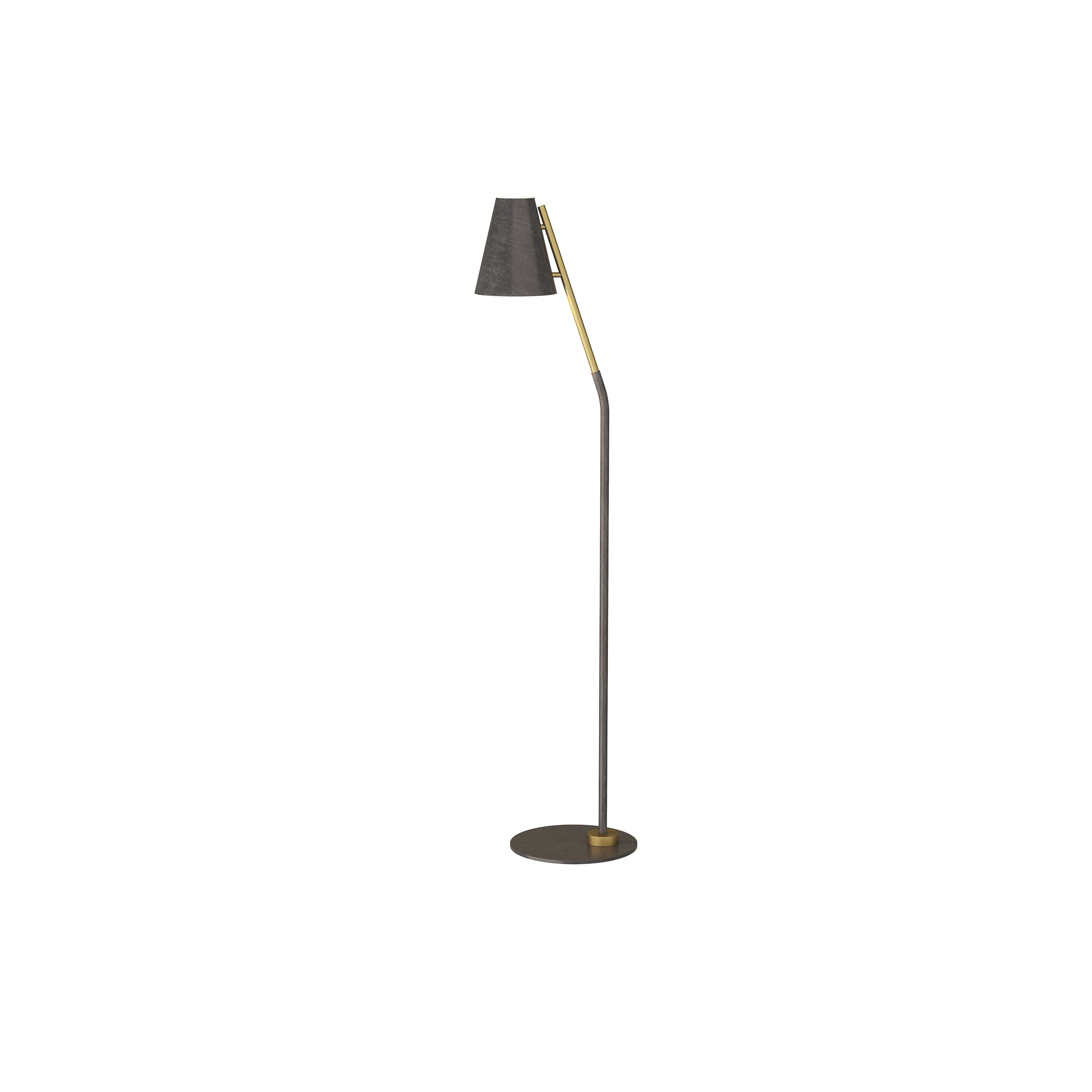 Zealand 54.5 inch 60 watt English Bronze Floor Lamp Portable Light