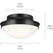 Bretta 2 Light 13.5 inch Black Flush Mount Ceiling Light