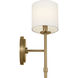 Ali 1 Light 5.25 inch Brushed Natural Brass Wall Sconce Wall Light