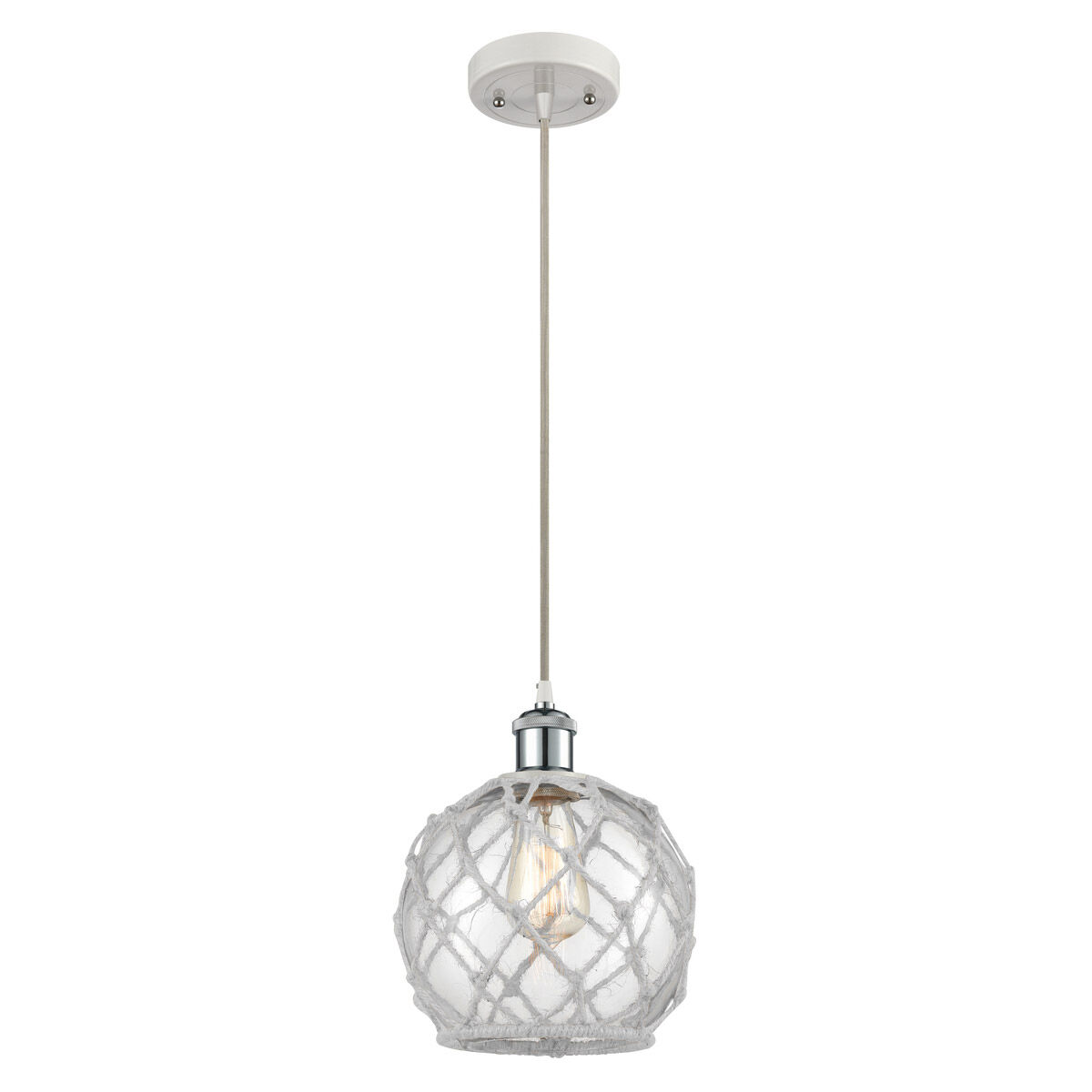 Ballston Farmhouse Rope 1 Light 8.00 inch Mini Pendant