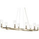 Harpin Linear Chandelier Ceiling Light in Champagne Bronze