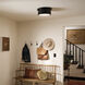 Serca 2 Light 14.25 inch Black Flush Mount Ceiling Light