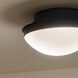 Bretta 2 Light 13.5 inch Black Flush Mount Ceiling Light