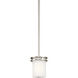 Hendrik 1 Light 5.25 inch Brushed Nickel Mini Pendant Ceiling Light