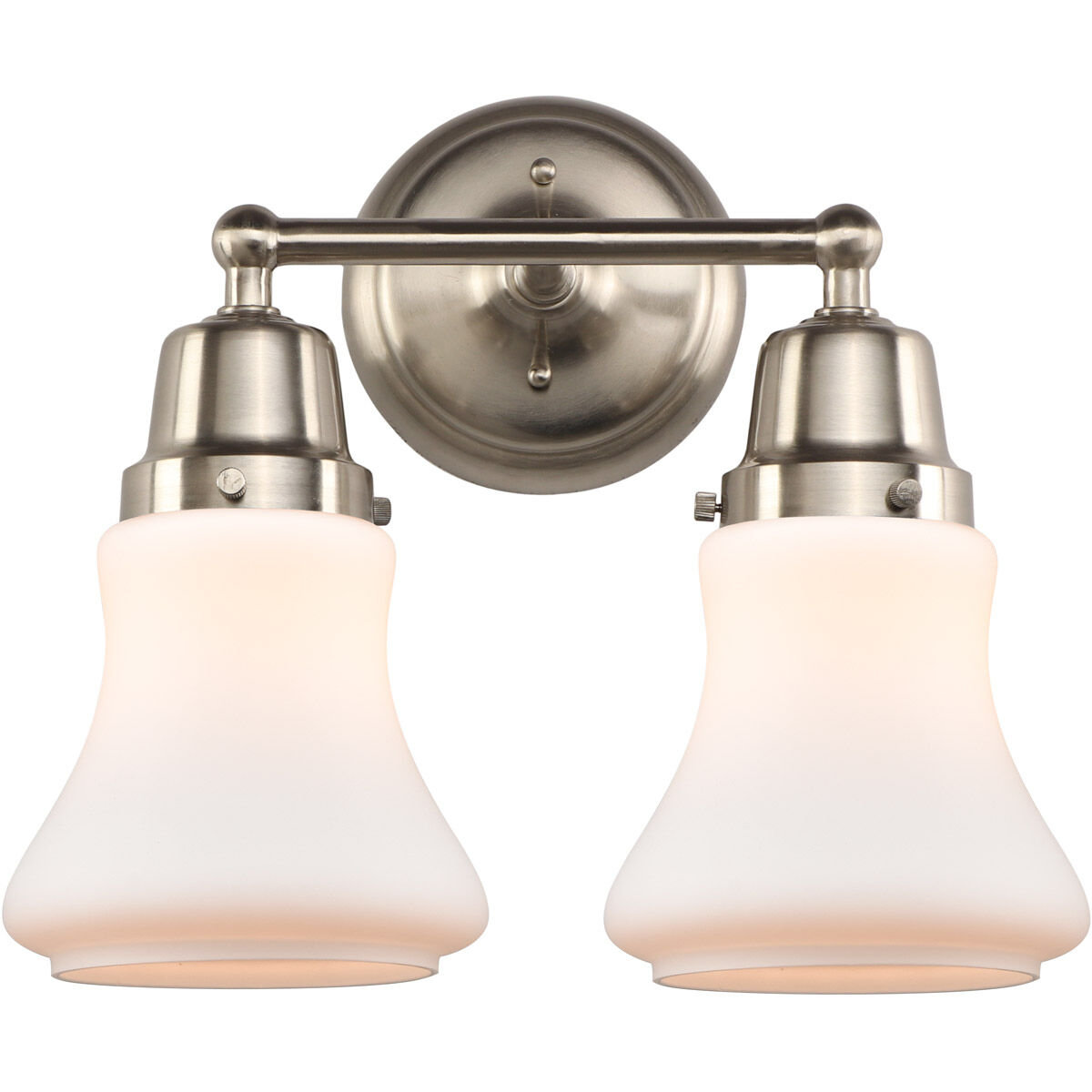 Aditi Bellmont 2 Light 14 inch Brushed Satin Nickel Bath Vanity Light Wall Light, Aditi