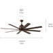 Breda 65 inch Satin Natural Bronze Ceiling Fan