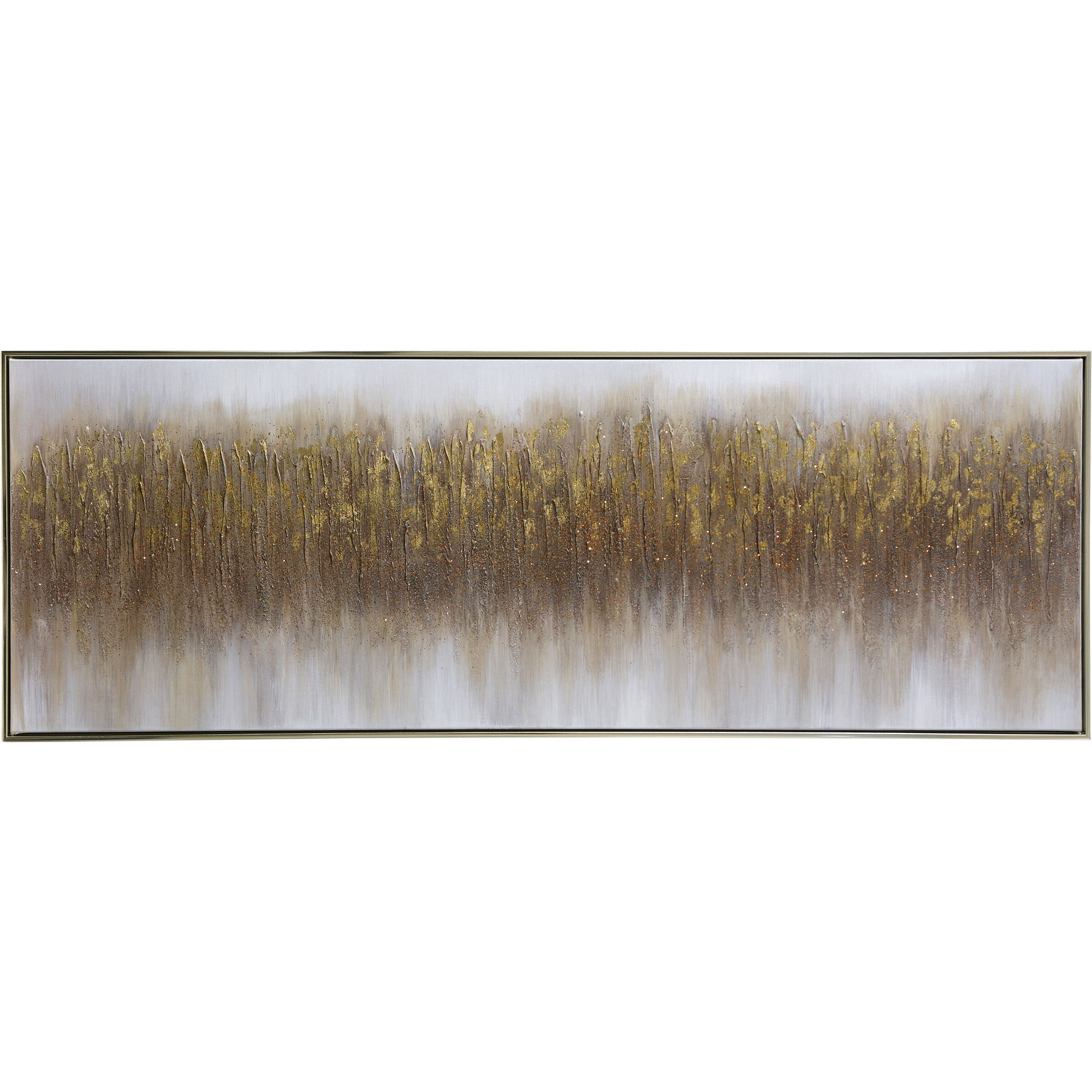 Cameron Brown and Beige and Silver Wall Art