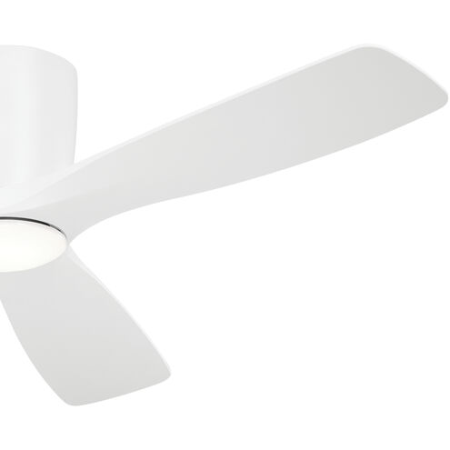 Volos 54 inch Matte White with Matte White/Matte White Blades Ceiling Fan