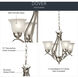 Dover 4 Light 18 inch Brushed Nickel Mini Chandelier Ceiling Light