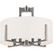 Malen LED 15.5 inch Classic Pewter Semi Flush Mount Ceiling Light
