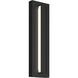 Arik LED 18.5 inch Black Outdoor Wall Light