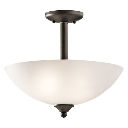 Jolie 2 Light 15 inch Olde Bronze Inverted Pendant/Semi Flush Ceiling Light in Incandescent