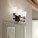 Rosalind 3 Light 23.75 inch Black Bath Vanity Light Wall Light
