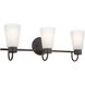 Erma 3 Light 23 inch Olde Bronze Bath Vanity Light Wall Light, 3 Arm