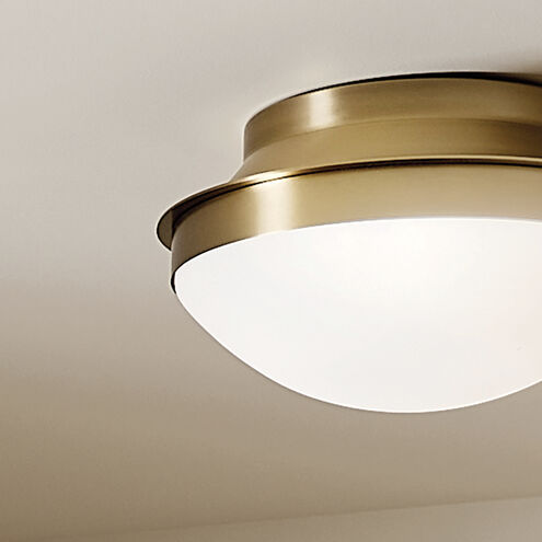 Bretta 2 Light 13.5 inch Brushed Natural Brass Flush Mount Ceiling Light