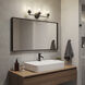 Winslow 3 Light 22 inch Black Wall Mt Bath 3 Arm Wall Light