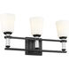 Rosalind 3 Light 23.75 inch Black Bath Vanity Light Wall Light