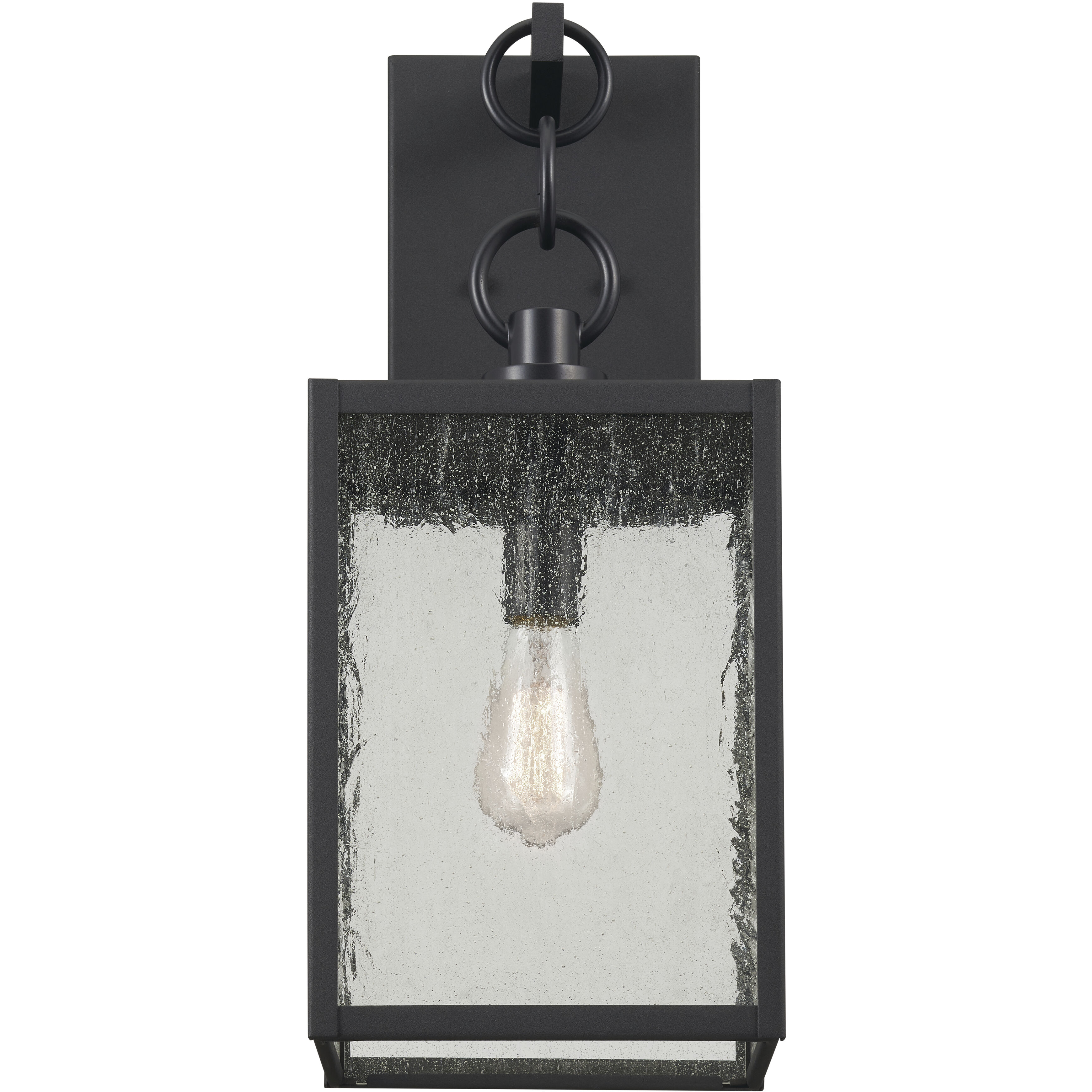 Lahden 1 Light 21.75 inch Black Textured Outdoor Wall Sconce, Large