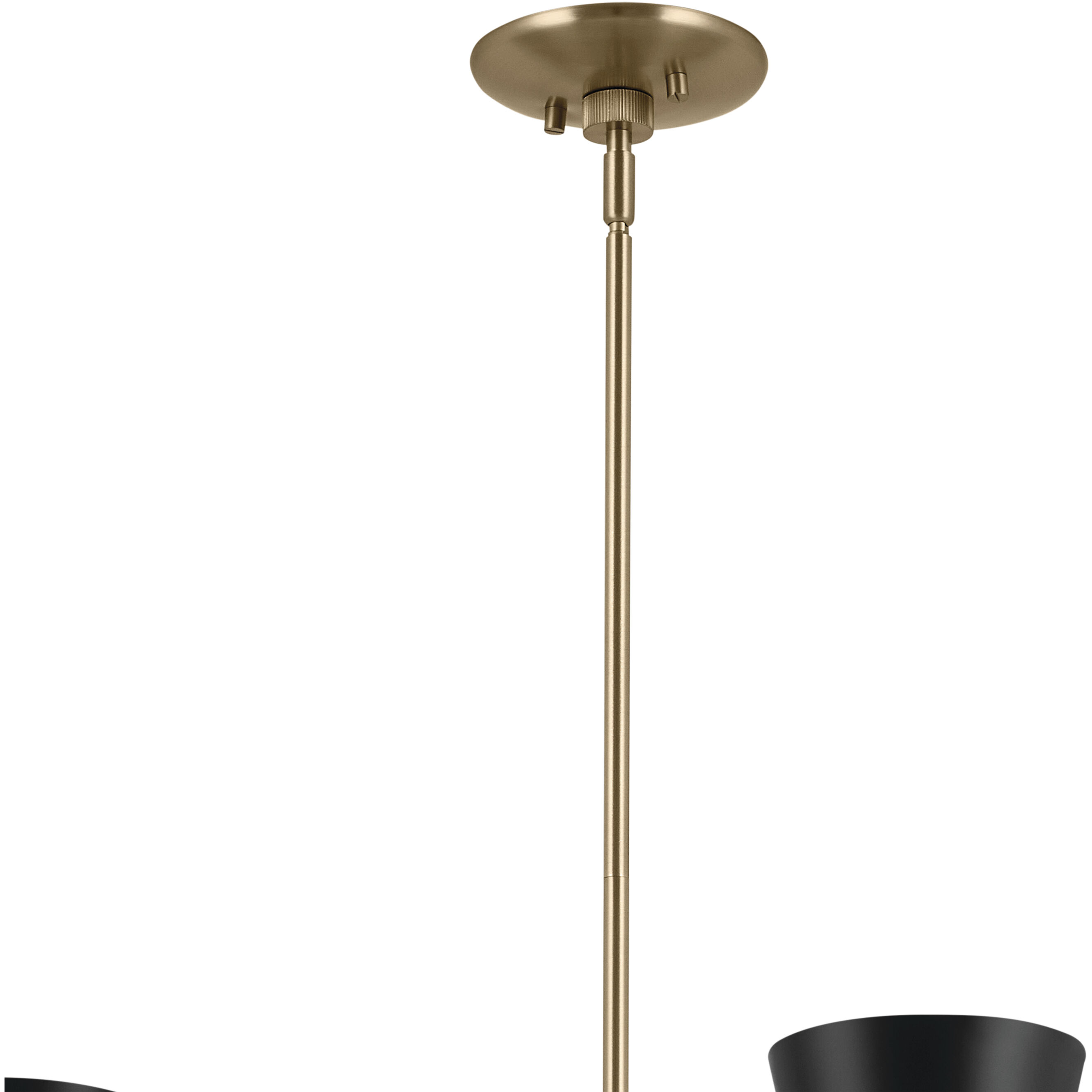 Kichler 52566CPZBK Phix LED 38.75 inch Champagne Bronze with Black  Chandelier Ceiling Light