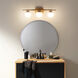 Jasper 3 Light 25 inch Natural Brass Wall Mt Bath 3 Arm Wall Light