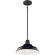 Pier 1 Light 13 inch Black Pendant/Semi Flush Ceiling Light